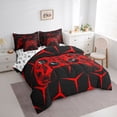 thumbnail image 3 of Castle Fairy Children Gamer Bedding Comforter Set,Futuristic Geometric King Bedding Sets, 3 of 8