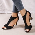 thumbnail image 1 of Jienlioq Sandales pour Femmes en Liquidation! Sandales d'Été pour Femmes à Bout Ouvert Chaussures Décontractées à Plateforme Compensée Chaussures en Toile Décontractées, 1 of 9