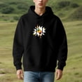 thumbnail image 2 of Men's Long Sleeve Hoodie Pullover - Hip - Hop Dance Design with Colorful Clothing & Energy Burst Front Pocket & Drawstrings, 2 of 7