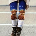 thumbnail image 6 of Ninixx Womens Christmas Funny Printed Leggings High Waisted Stretch Full Length Yoga Pants Holiday Casual Workout Pants, 6 of 8