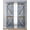 Blue, variant on Farmhouse Wood Grain Sheer Curtains 84 Inch Length 2 Panels Set for Living Room/Bedroom, Vintage Country Barn Gate Textured Kitchen Curtains Grommet Semi-Sheer Curtains Window Treatments 42"x84"x2