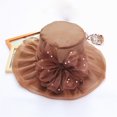 thumbnail image 2 of Fancy Hats for Women, Comdrip Women's Church Kentucky Daily Cap Fascinator Bridal Tea Party Wedding Hat Easter Hat Coffee One Size, 2 of 2