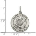 thumbnail image 3 of Sterling Silver Antiqued Saint Joseph Medal (25 X 20) Made In United States qc460, 3 of 5