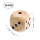 thumbnail image 3 of Juego de dados de madera de 10 Uds., juego de dados de 6 caras, dados de madera D6, minidados, accesorios de juego de mesa (16mm), 3 of 7