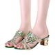 thumbnail image 5 of Amzcrzy Zapatos de mujer,Zapatos de mujer,Zapatillas de mujer, Sandalias de metal con suela plana y cuentas para mujer Sandalias Mujer Zapatillas De Casa, 5 of 9