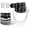 B, variant on 8 count Goth Belt Studded Punk Bracelets Choker Set, Y2k Emo Black Alternative Clothes Accessories With 10 Hair Spikes
