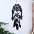 thumbnail image 6 of COFEST Black Gothic Dream Catcher Wall Decor Handmade Woven Feather Macrame Dream Catchers Wall Hanging for Bedroom,Living Room,Wedding Party,Home Decor Black, 6 of 6