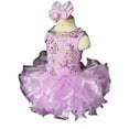 thumbnail image 4 of Jenniferwu G090 Infant Toddler Baby Newborn Little Girl's Pageant Party Birthday Dress Lilac Size 3-6M, 4 of 4