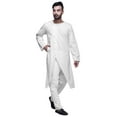thumbnail image 4 of Atasi Button Down Asymmetrical Kurta For Men Solid Long Sleeve Kurta For Men, 4 of 6