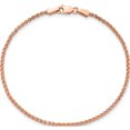 thumbnail image 2 of 14K Rose Gold 1.7mm D/C Spiga Chain (7 X 1.7) Made In Peru rsc23-7, 2 of 5