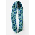 thumbnail image 2 of Bimba Green Aztec Geometric Printed Pure Silk Scarf For Hair Neck Head Bandanas For Women 40 x 40 Inches, 2 of 6