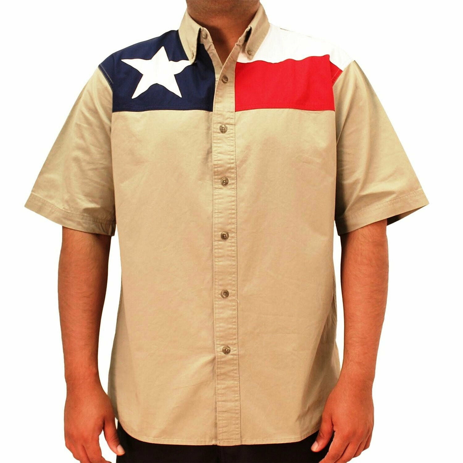 Flag Shirt - Texas Flag Button Down Shirt - Walmart.com - Walmart.com