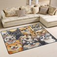 thumbnail image 2 of Area Rugs 36"x24" Indoor Non-Slip Wear Resistant Floor Mats Soft Large Carpets for Living Room Bedroom Home Decor Washable Rug Watercolor Cute Dogs, 2 of 7