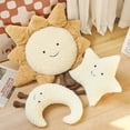 thumbnail image 3 of Almohada de felpa suave de dibujos animados para niños, cojín de juguete para decoración de sofá, dormitorio y oficina, sonrisa, luna, estrella, sol, nube, caliente, 3 of 5