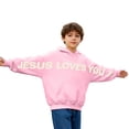 thumbnail image 2 of WOYY Toddler Boys Hoodie Fashion Letter Print Lined Hooded Sweatshirt, Sizes 4-5T, 2 of 6