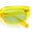 Yellow - Green, variant on Womens Classic Mod Rectangular Cat Eye Plastic Fashion Sunglasses Black - Blue