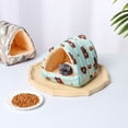 thumbnail image 6 of Colorful Winter Mini Cage Comfortable Hamster House Guinea Pig Nest Small Animal Sleeping Bed Warm Mat TYPE3-S, 6 of 8