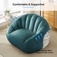 thumbnail image 3 of MUZZ Giant Bean Bag Chair, Plush Bean Bag Sofa Chair for Adults & Kids, Comfy Lazy Beanbag Sofa Lazy Sofa Floor Couch for Bedroom, Living Room, Green, 3 of 9