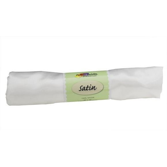 Fabric Creations White Nylon Satin