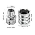 thumbnail image 3 of TIELUTT Raccords de Plomberie en Acier Inoxydable Robuste pour Applications Extérieures Connecteur de Tuyau de Jardin Lien Durable Vis Petites Pinces Extrémité de la Route Barre de Courbure Standard Pinces Tube U Support d'Écran, 3 of 7