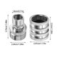 thumbnail image 3 of Accesorios de fontanería de acero inoxidable de alta resistencia; conector para mangueras de jardín y mangueras de agua de exterior, 3 of 7