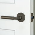 thumbnail image 2 of Viaggio Clomlncon-Sth_Prv_238_Rh Motivo Right Handed Solid Brass Privacy Door Lever Set -, 2 of 7