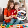 thumbnail image 4 of 2 Pcs Clear Toy Storage Bags,2 Pcs Toy Bag with Double Handle,Waterproof Puzzle Storage Bags,PVC Toy Organizer Bags Case,Toy Storage Pouch for Building Blocks Board Games Small Toys,Topboutique, 4 of 5