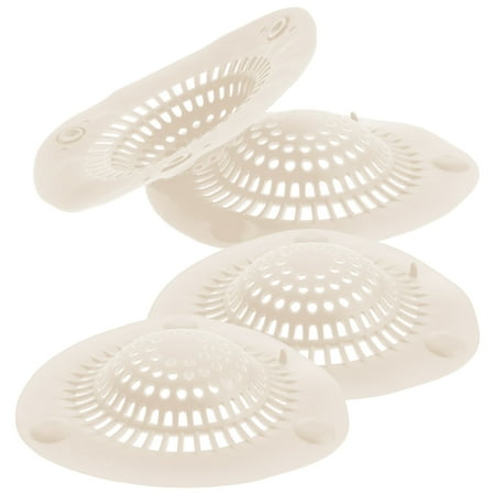

4pcs Bathroom Floor Drain Filters Silicone Suction Cup Kitchen Sink Strainer