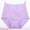 Purple, variant on Xuniizn Underwear for Women Plus Size Physiological Pants Menstruation Leakproof Lace Solid Color High Waist Briefs XL-6XL