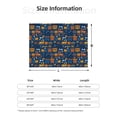 thumbnail image 5 of Rateoe Funny Steam Train Pattern Flannel Throw Blanket, Ultra-soft Blanket for Bed, Couch, Car, Hypoallergenic Anti-pilling blanket-60"x50"(Horizontal), 5 of 6