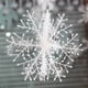 thumbnail image 2 of Adornos navideños de copos de nieve con purpurina blanca Sincero Juego de 30 piezas, 2 of 10
