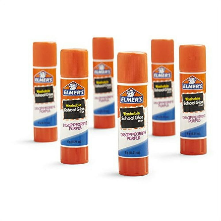 Elmer's Disappearing Purple School Glue, Washable, 12 Pack - CacaceNY