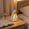 thumbnail image 6 of Virgin Mary Prayer Night Light, LED Devotional Table Lamp with Soft Eye Protection, Elegant Religious Statue Lamp for Home Bedroom Living Room Decoration Gifts, 6 of 7