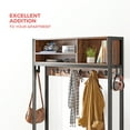 thumbnail image 2 of Hall Tree, Coat Rack Freestanding, Coat Rack with Storage, Entryway Bench with Shoe Storage, Hall Tree with 12 Hooks and 3 Drawers for Hanging Clothes and Storage, 2 of 8