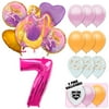 Rapunzel Deluxe Balloon Bouquet - Blue Number 7