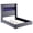 Gray, variant on Tisdall Upholstered Queen Flame Visualizer Bed Grey