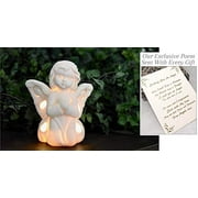 Send A Unique Sympathy Gift On Angels Wings Sending You an Angel Statue LED Ceramic Remembrance for Funeral Or Memorial Comfort The Grieving for Loss of A Loved One