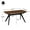 Black + Dark Walnut, variant on Modern Dining Tables, HOMCOM 39.25" Long Rectangle All Acrylic 15mm Thick Waterfall Coffee Table, Clear, Clear Dining Tables,Acrylic Large Dining Tables, Furniture Dining Tables