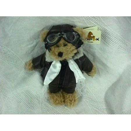 Aviator Bear - Teddy Bear Pilot (Aviator) Plush Toy, Nicely Detailed By Unipak