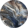 thumbnail image 3 of 6ft Round Modern Navy Round Area Rugs for Living Room | Bedroom Rug | Dining Room Rug | Indoor Entry or Entryway Rug | Kitchen Rug | Alfombras para Salas 5'3'' Round, 3 of 5