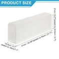 thumbnail image 2 of 2Pack Stretch Armrest Covers, Polyester Soft Armchair Slipcovers, White, 2 of 6