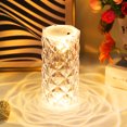 thumbnail image 2 of Mistaha Acrylic Table Lamp Desk Beside Light Rose Reflection Design Crystal Night Light Decorative Nightstand, 2 of 7