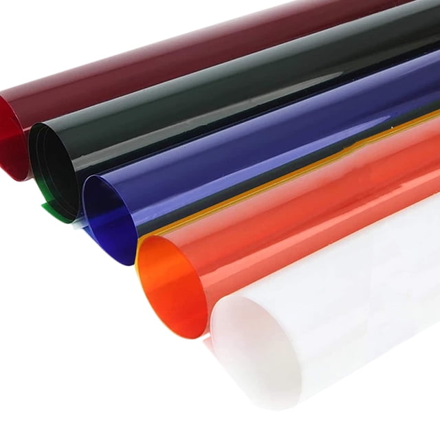 BEADCEST 5 Pcs Feuilles de Papier Filtrant pour Lampe Frontale Rouges Feuilles de Filtre Colorées pour Décoration de la Maison avec Diverses Couleurs