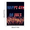 thumbnail image 3 of God Bless America Independence Day Patrioctic Linen Garden Flag 12 X 18 Inch Double Sided Memorial Day Floral Yard Flag Vertical Home Yard Outdoor Decoration, 3 of 8