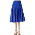 thumbnail image 2 of YM YOUMU Women Lace Midi Ballroom Dance Skirt Latin Salsa Modern Tango Swing Dancewear, 2 of 2