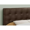 thumbnail image 3 of Bed Headboard Only Full Size Bedroom Upholstered Pu Leather Look Brown, 3 of 4