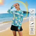 thumbnail image 5 of FORMRS Womens Long Sleeve Shirts UPF 50+ Sun Protection Quick Dry Fishing Hiking Tops, Size S-2XL, Vibrant Cat Pattern, 5 of 8