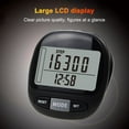 thumbnail image 3 of HLONK 3D Pedometer Step Counter for Walking and Miles  Simple Step Tracker with Large Digital Display and Clip Lanyard  Steps Track Accurately Steps Monitor Watch for Women Men Adults Sen, 3 of 6