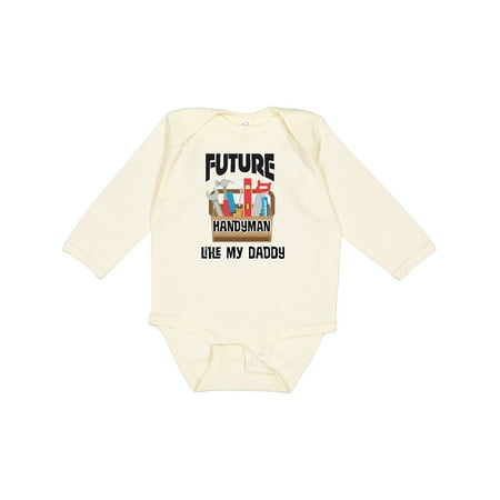 

Inktastic Future Handyman Like Daddy Gift Baby Boy Long Sleeve Bodysuit