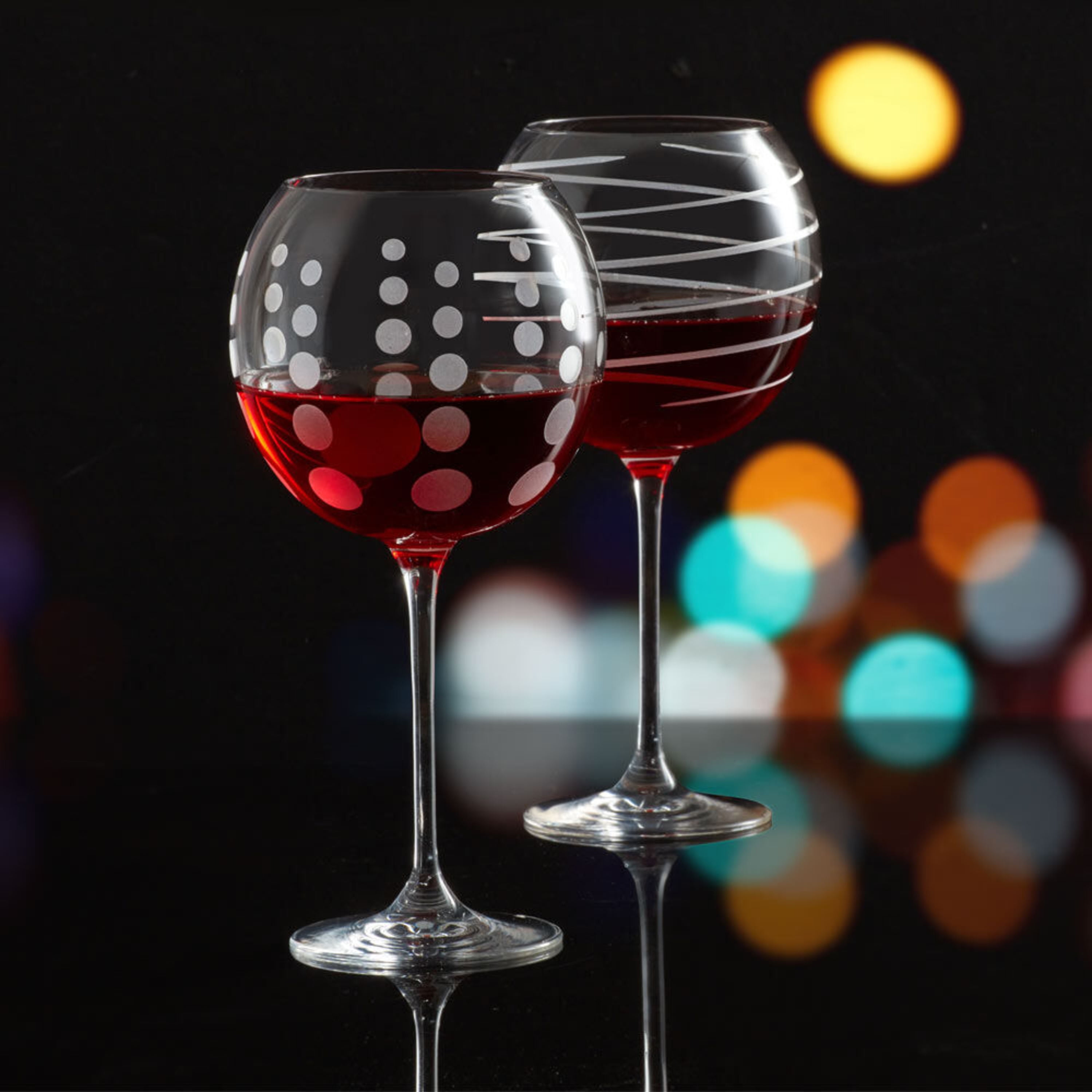 Mikasa Cheers 24.5-Ounce Balloon Goblet Glasses, Service for 4